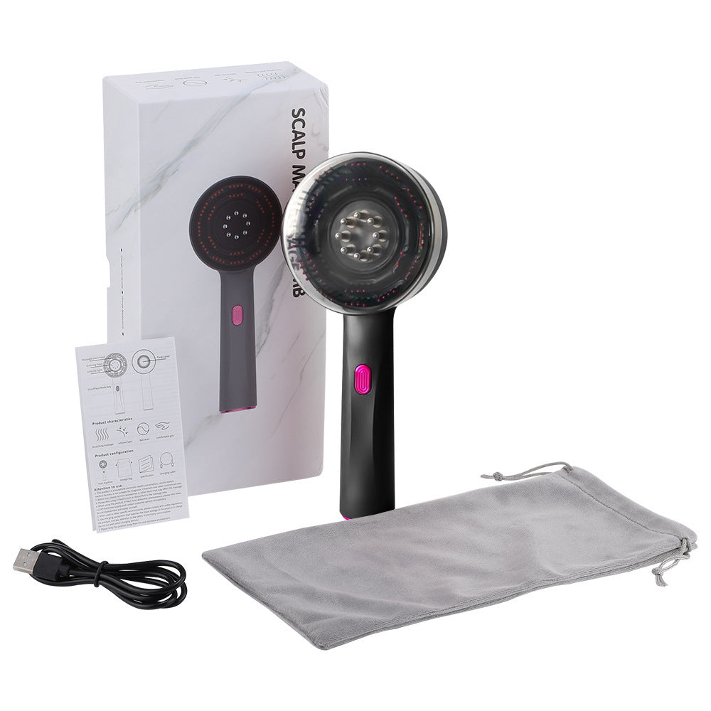 2-in-1 Scalp Massager with Oil Applicator, Electric Hair Brushes with Hair Oil Dispenser